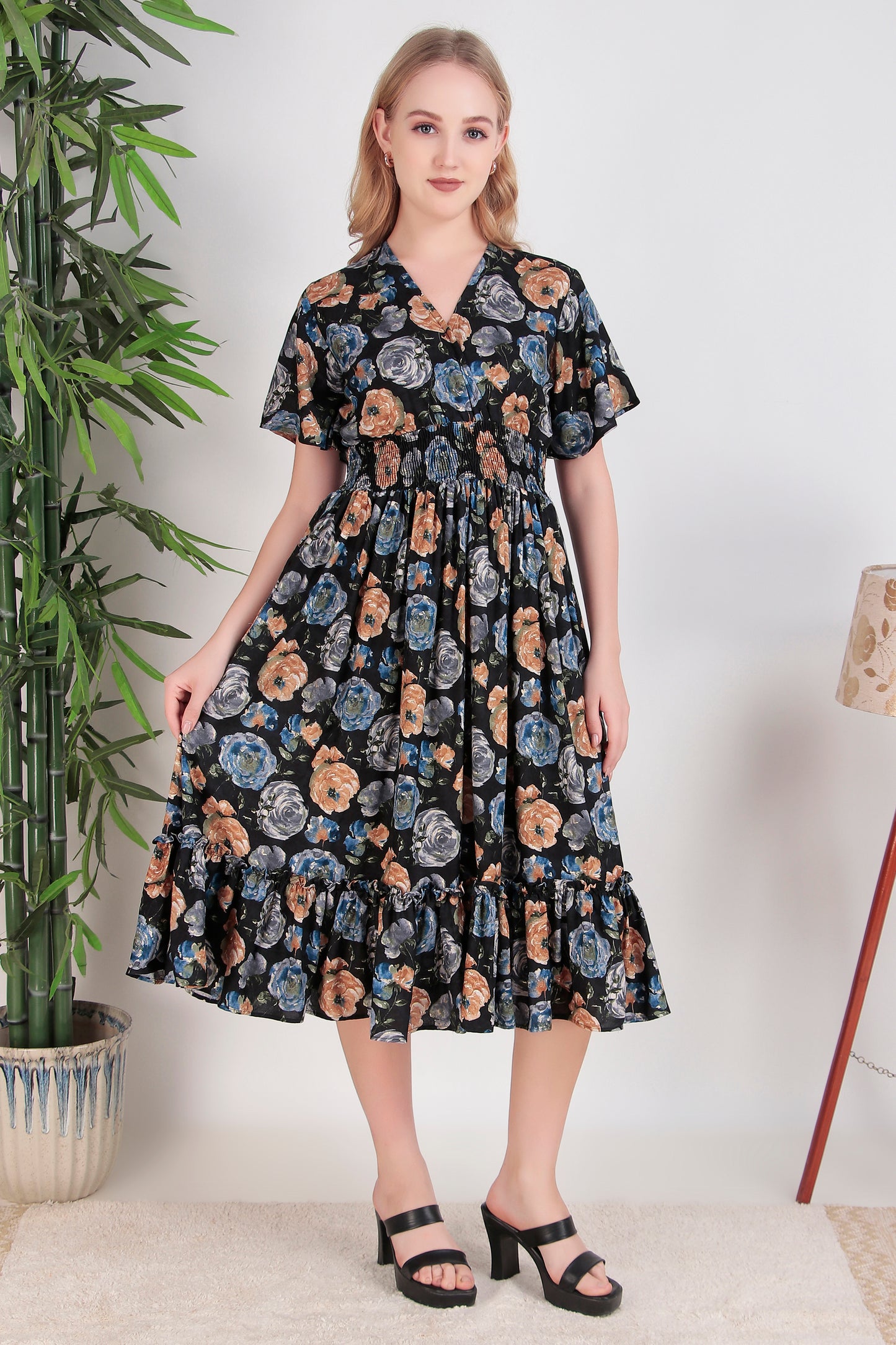 Navy Dream Midi Dress