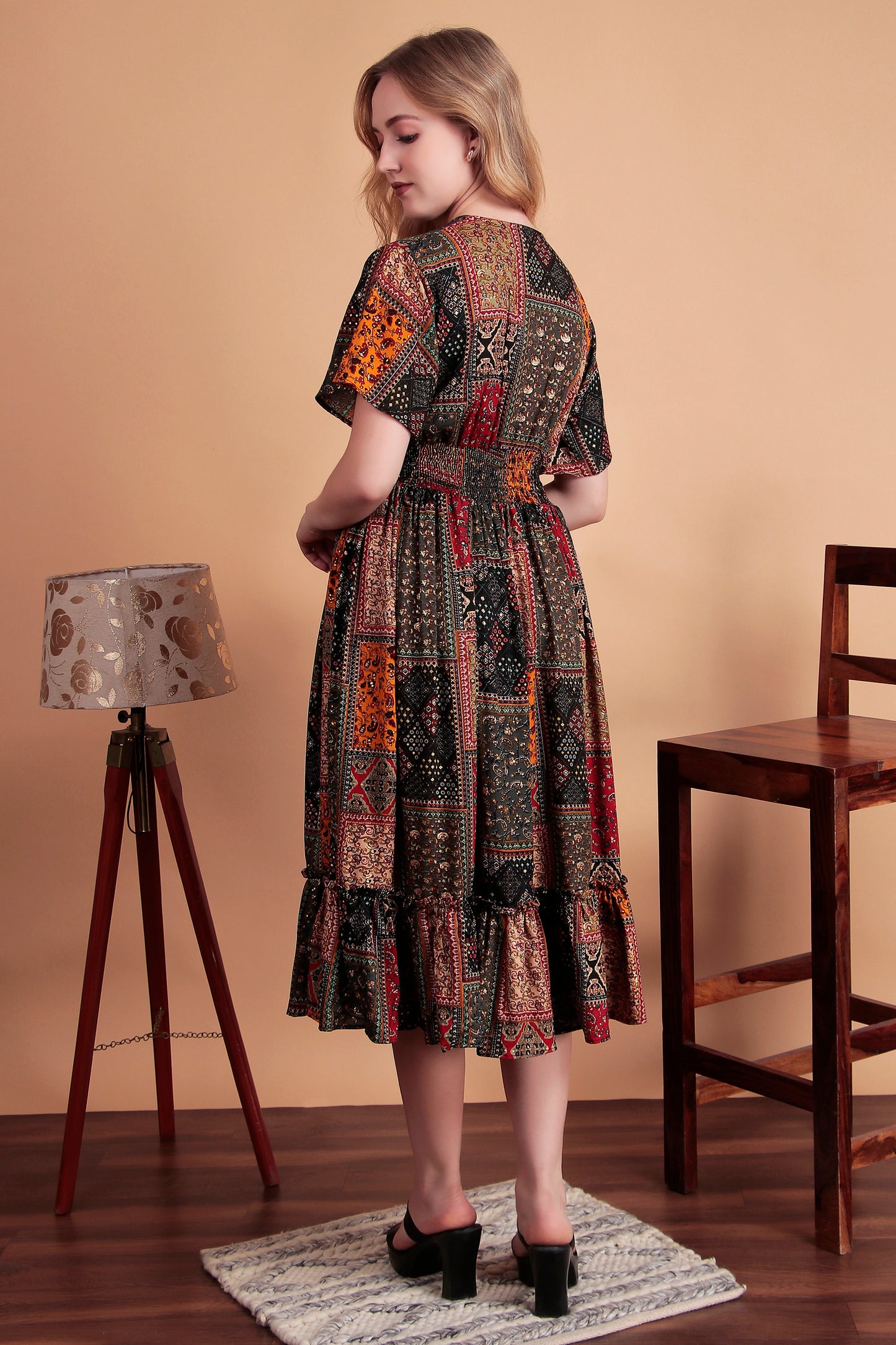 Sunset Glow Midi Dress