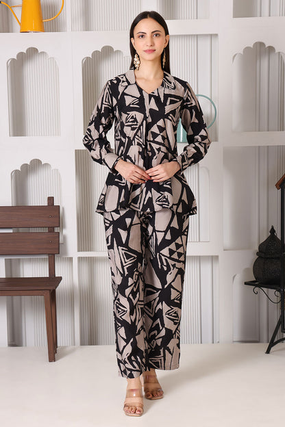 Charcoal Edge Co-Ord Set