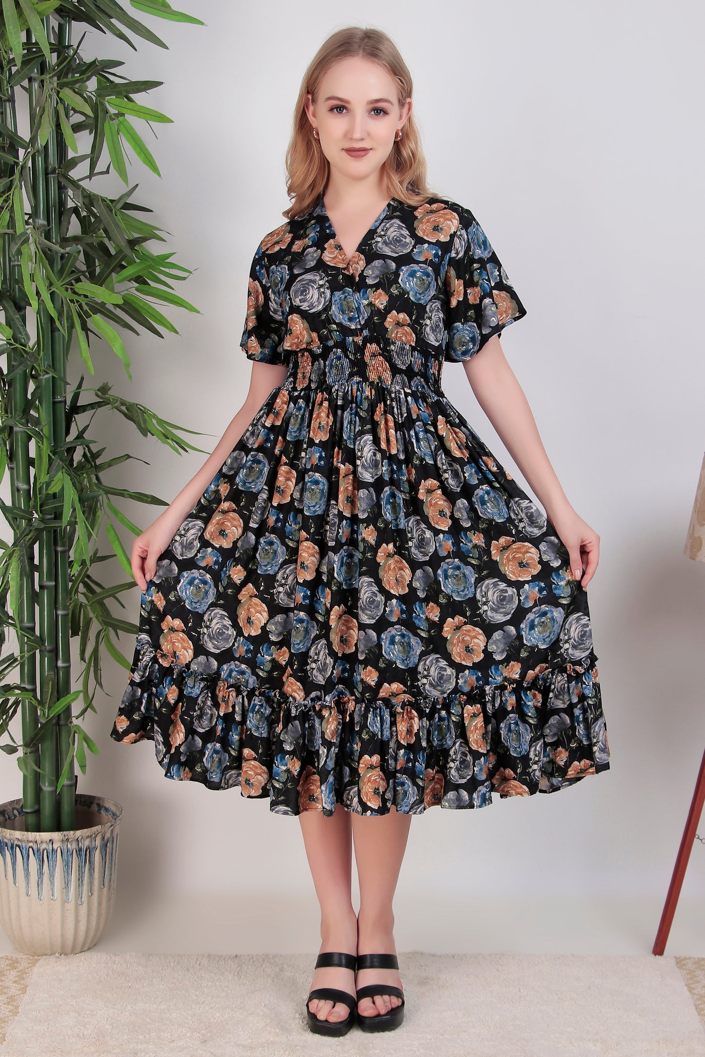 Navy Dream Midi Dress