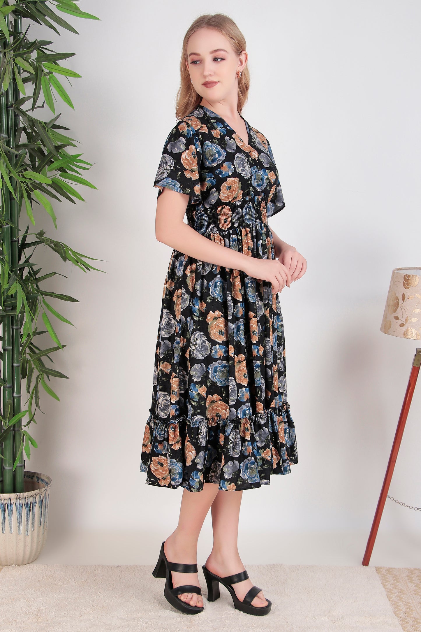 Navy Dream Midi Dress