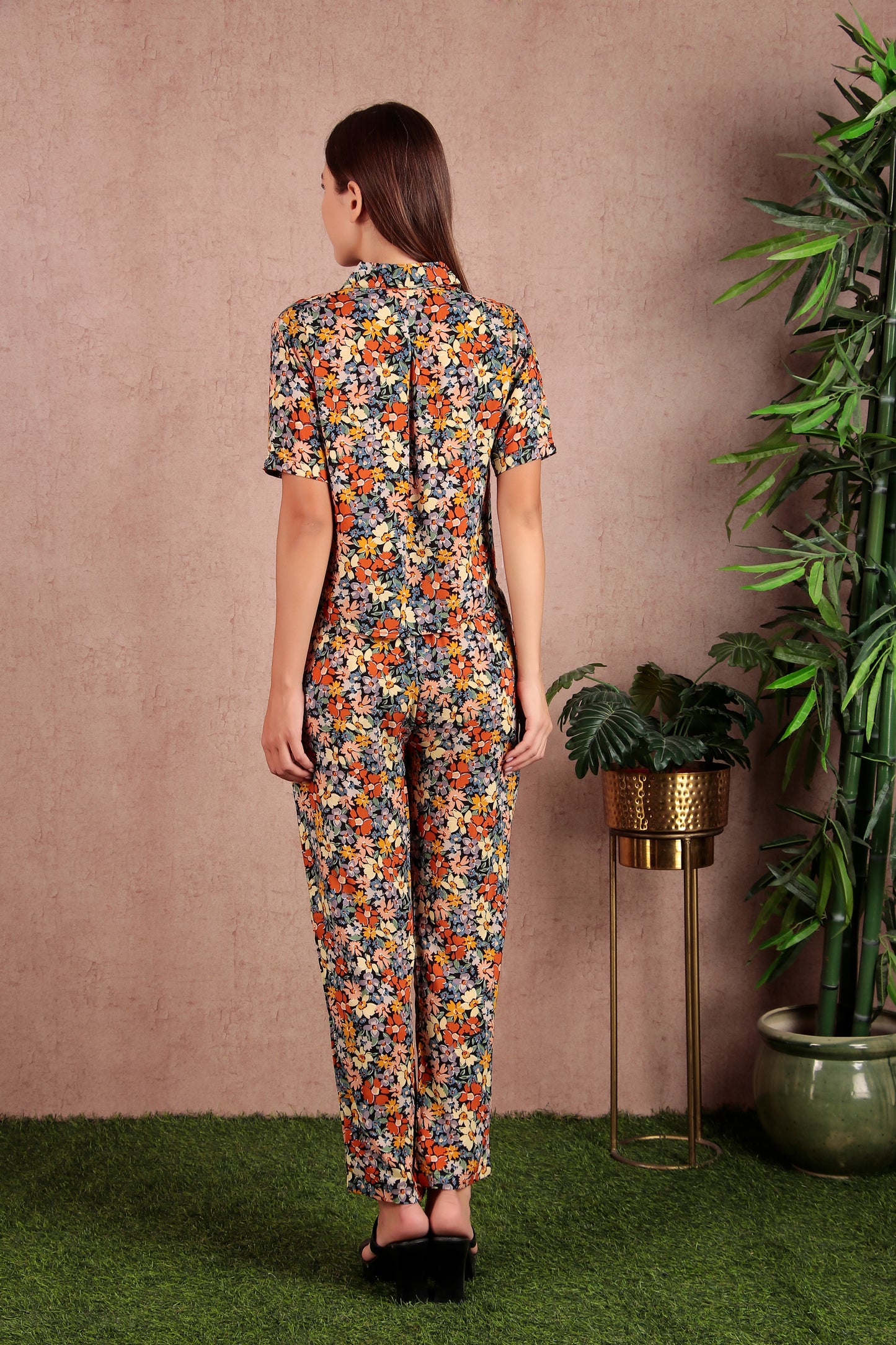 Floral Printed Premium Rayon Ethinic Co-Ord Set